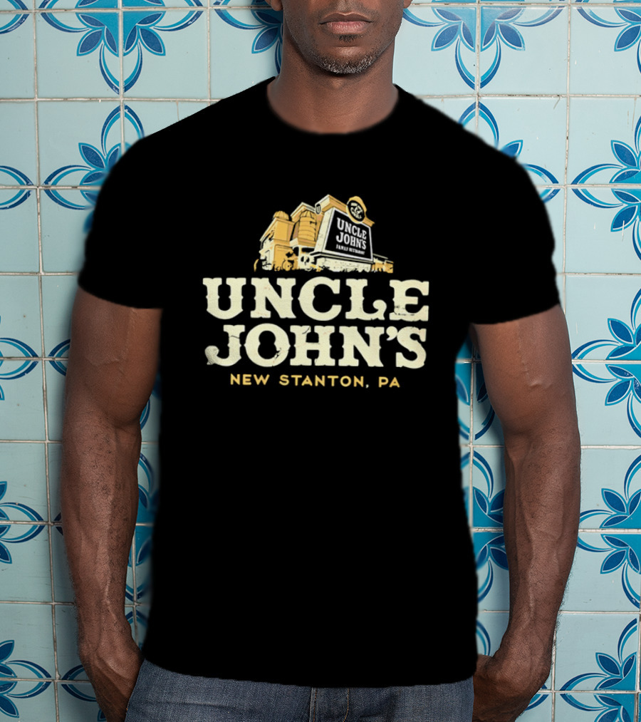 Uncle John's Family Restaurant New Stanton PA Building Silo Architecture T-Shirt