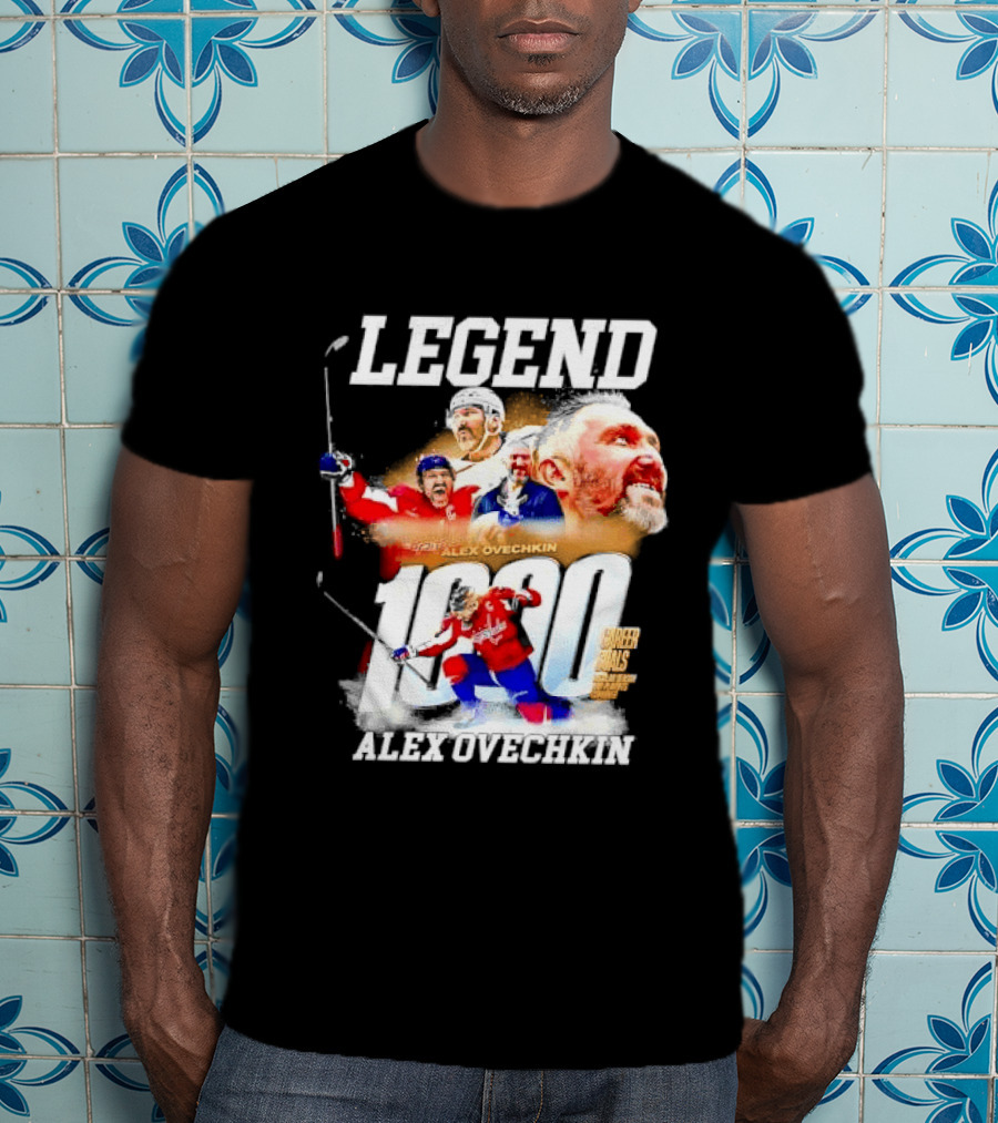 Legend Alex Ovechkin 1000 Career Goals Washington Capitals NHL Player T-Shirt