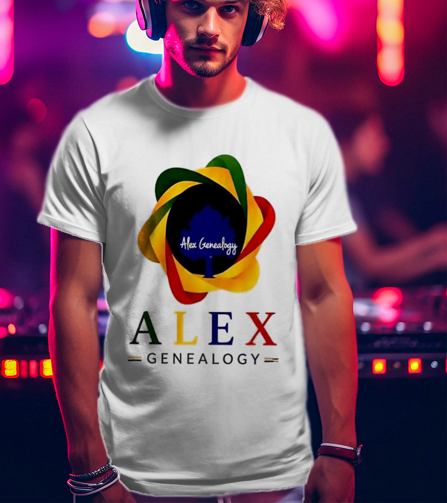 Alex Genealogy Trust Census Records More Than People Colorful Tree T-Shirt