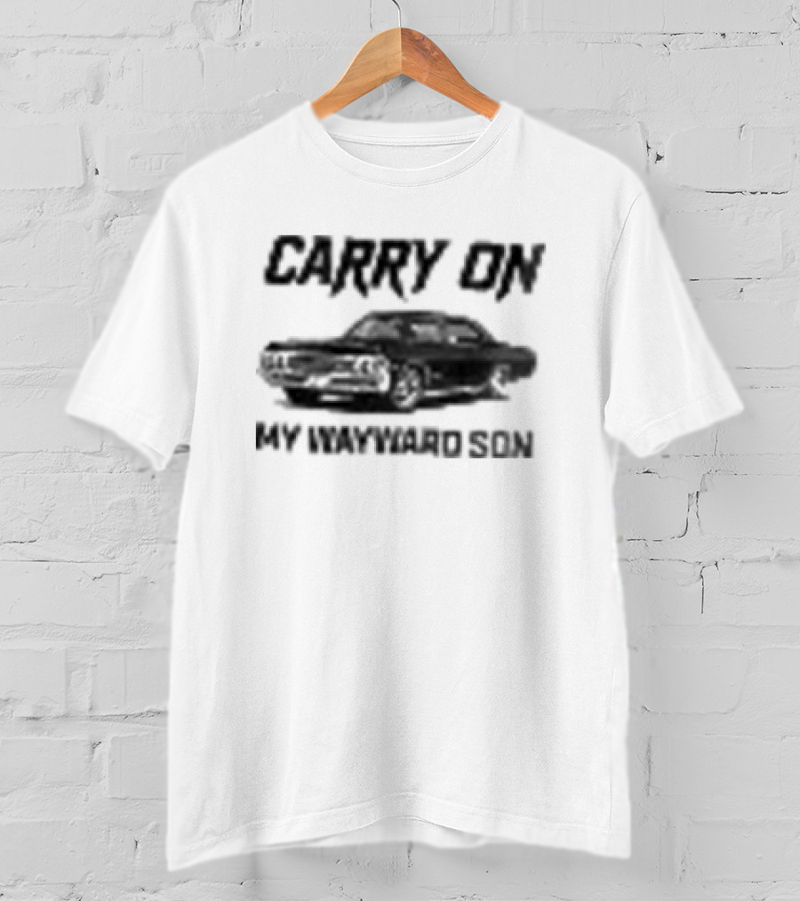 Carry On My Wayward Son Car T-Shirt