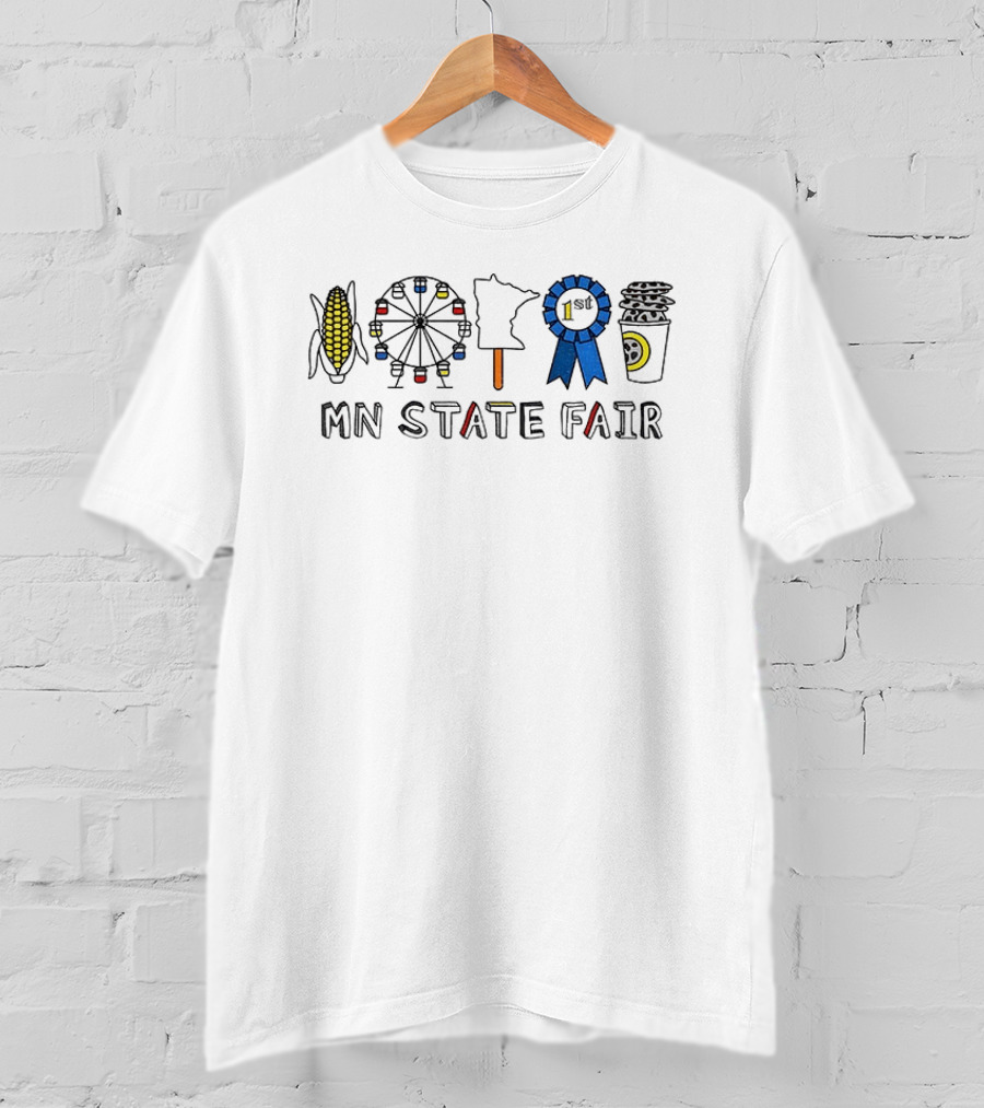 MN State Fair Corn Ferris Wheel Minnesota Ribbon Coffee 1st T-Shirt