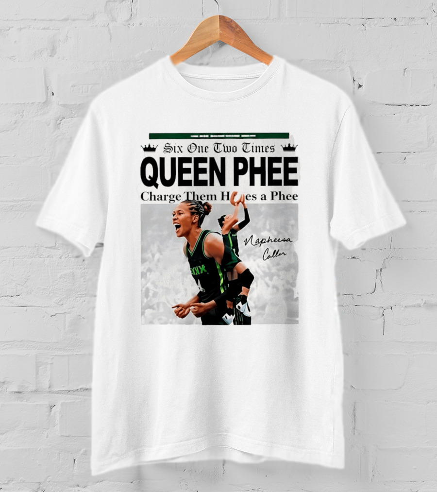 Six One Two Times Queen Phee Charge Them Hoops Napheesa Collier Lynx T-Shirt