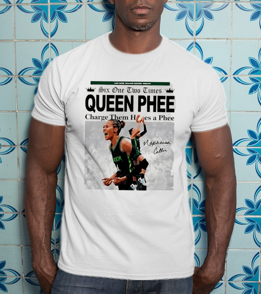Six One Two Times Queen Phee Charge Them Hoops Napheesa Collier Lynx T-Shirt