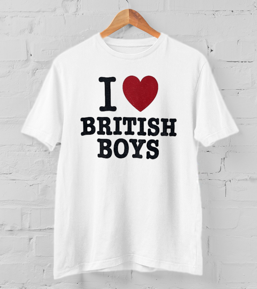 I Love British Boys Noah Schnapp Fanwear T-Shirt