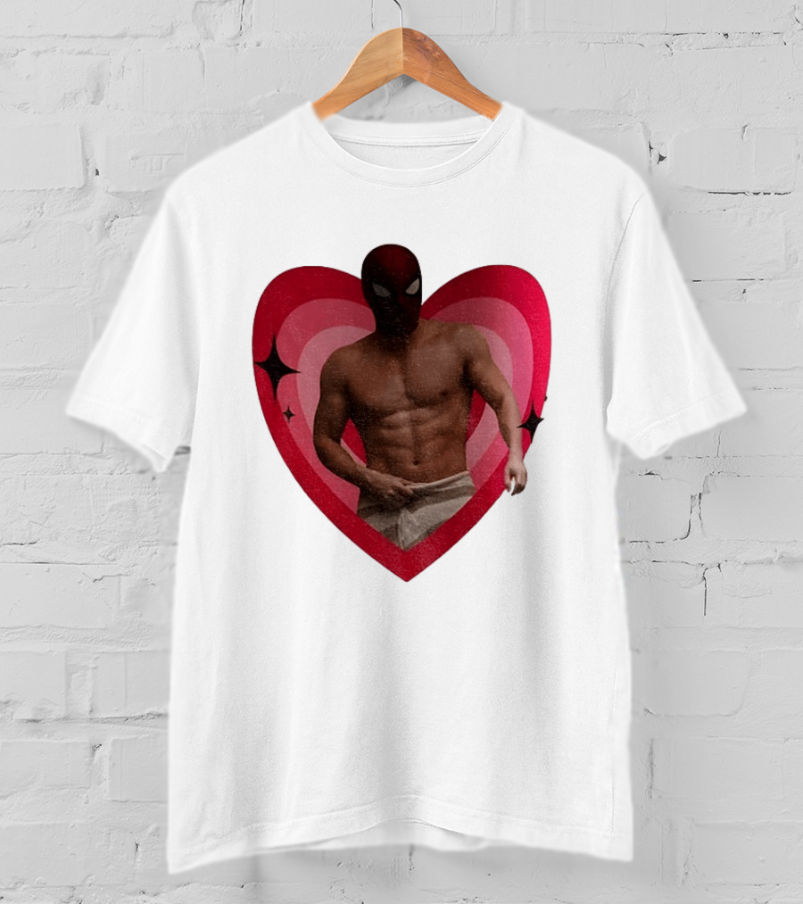 Heart Masked Bodybuilder Spidey T-Shirt