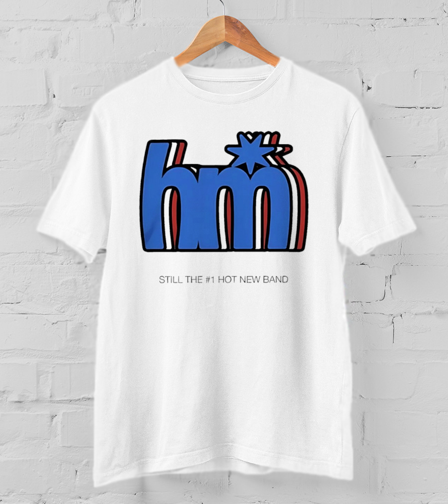 HM Still The Number 1 Hot New Band Blue Star 3D Layered Shadow T-Shirt