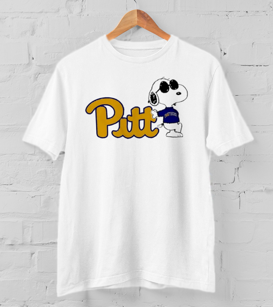 Pittsburgh Panthers NCAA Pitt Snoopy Sunglasses Cartoon T-Shirt