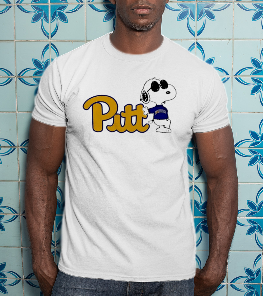 Pittsburgh Panthers NCAA Pitt Snoopy Sunglasses Cartoon T-Shirt