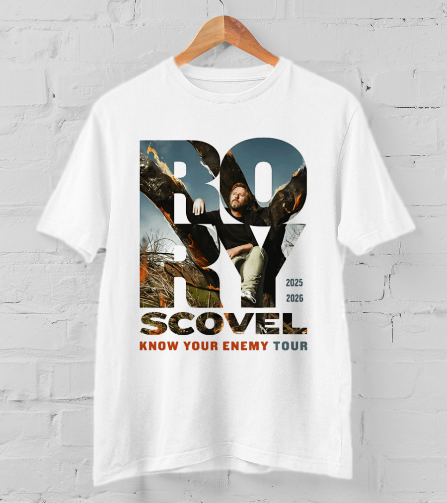 Rory Scovel Know Your Enemy Tour 2023 2026 Fire Backdrop T-Shirt