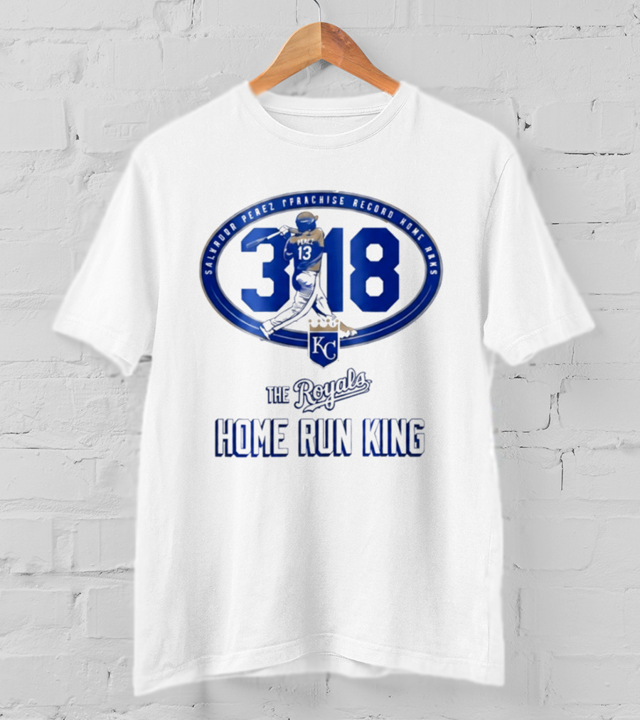Salvador Perez 318 The Royals Home Run King Franchise Record T-Shirt