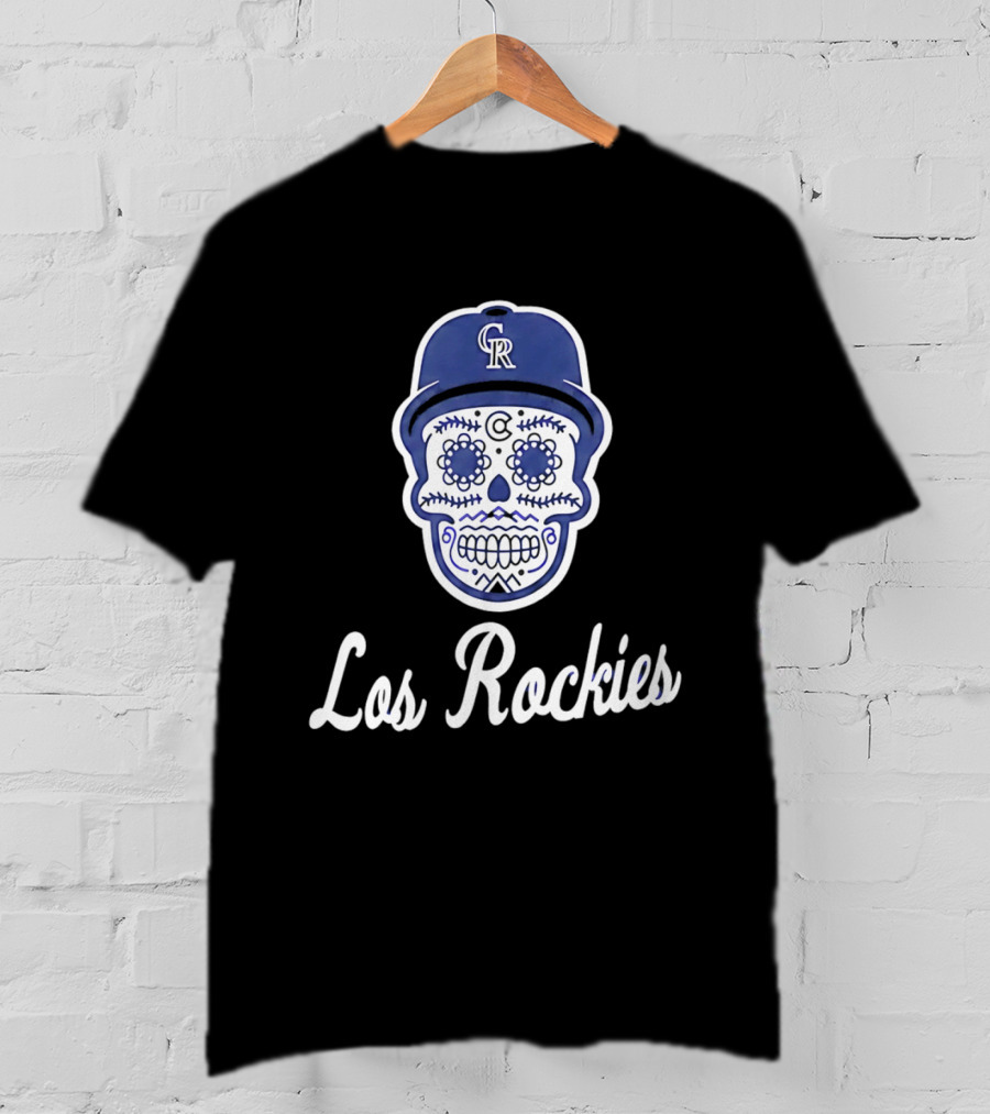 2026 Colorado Los Rockies CR Skull Cap T-Shirt