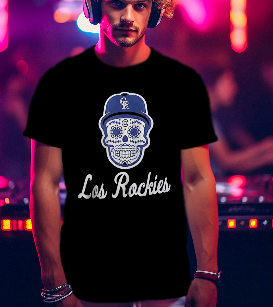 2026 Colorado Los Rockies CR Skull Cap T-Shirt
