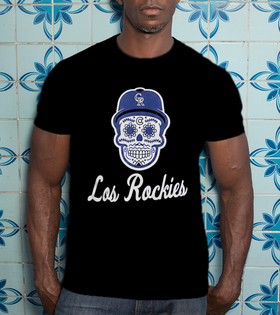 2026 Colorado Los Rockies CR Skull Cap T-Shirt
