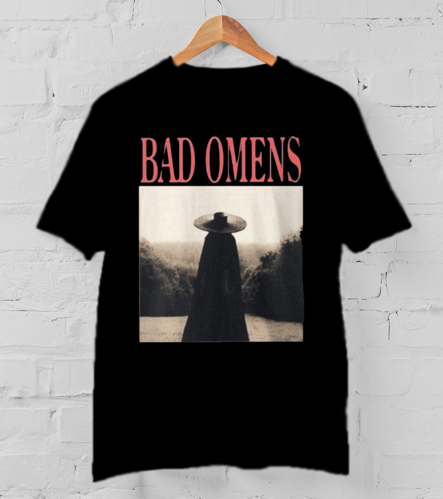 Bad Omens Specter Tour Dark Figure In Shadowy Landscape T-Shirt
