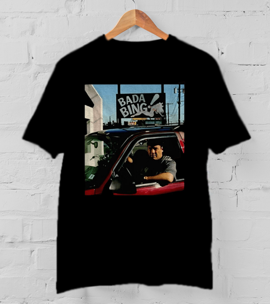 Bada Bing Tony Soprano Vintage Car Scene Sopranos Iconic TV Series T-Shirt