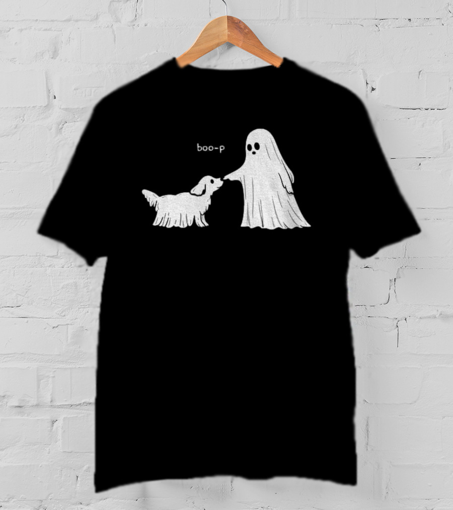 Boo P Ghost And Dog Pet Cartoon T-Shirt