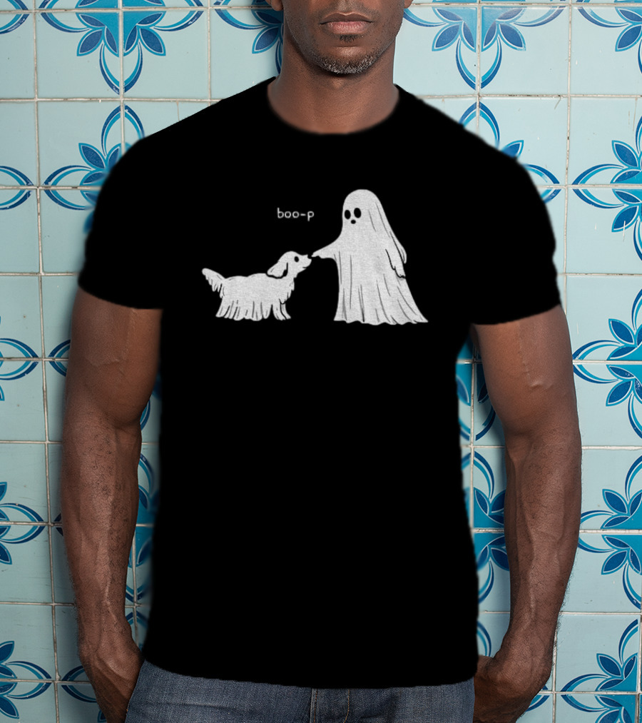 Boo P Ghost And Dog Pet Cartoon T-Shirt