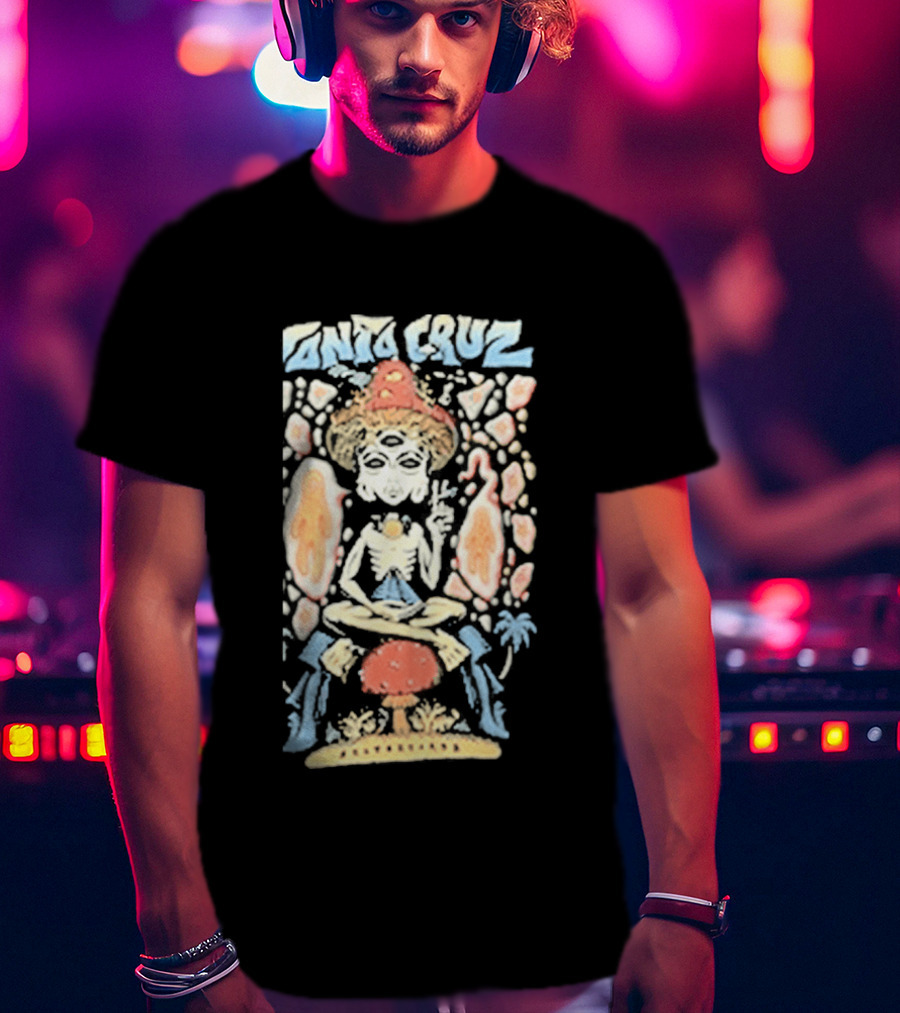 Boardertown Santa Cruz Winkowski Spaced Out Trippy 70s T-Shirt