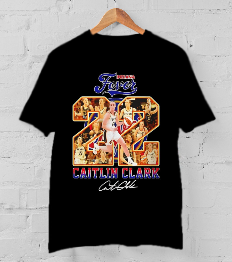 Indiana Fever Caitlin Clark #22 Collage WNBA T-Shirt