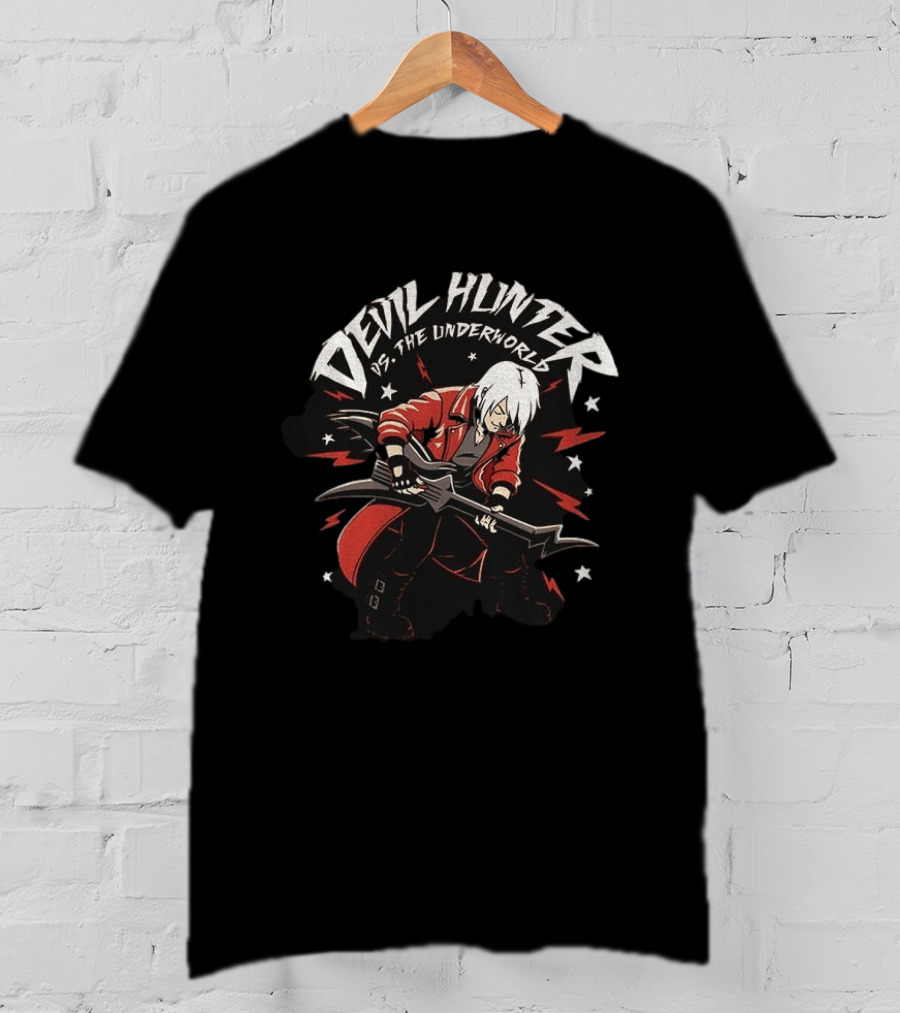 Devil Hunter Vs The Underworld Music Guitar Scott Pilgrim Vs The World T-Shirt