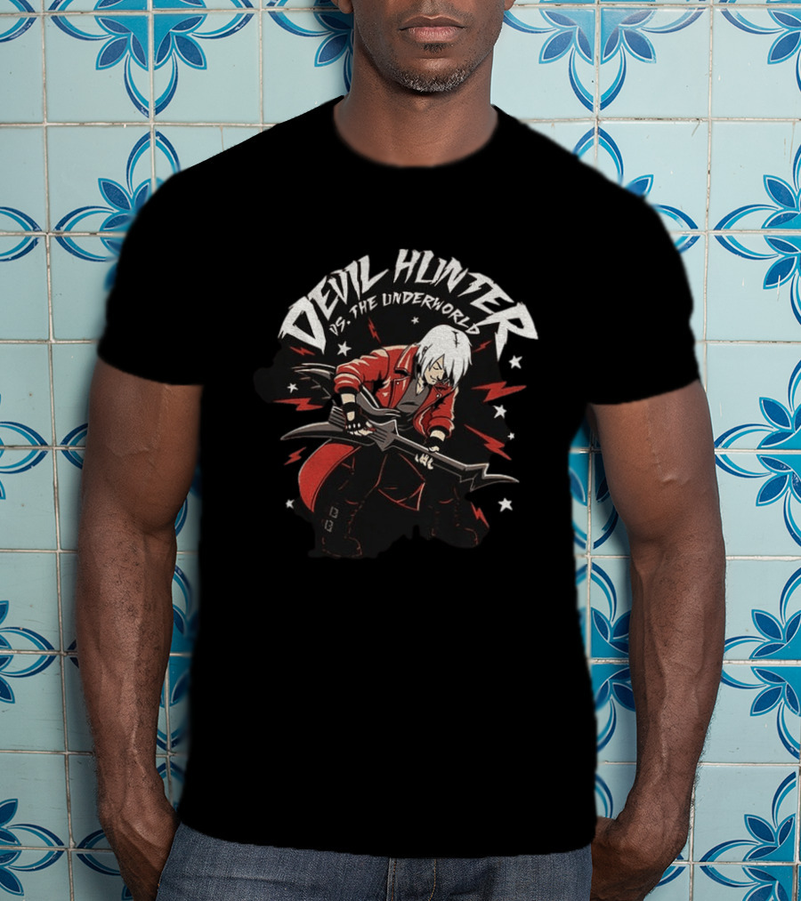 Devil Hunter Vs The Underworld Music Guitar Scott Pilgrim Vs The World T-Shirt