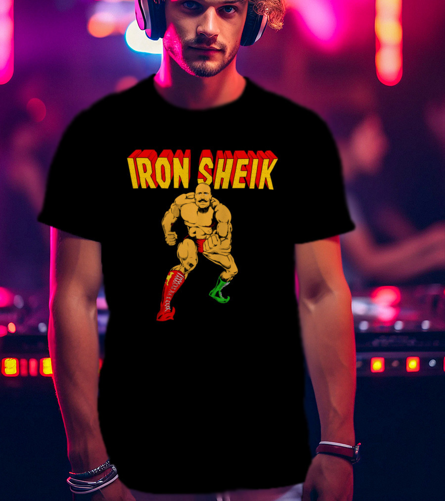 Iron Sheik Wrestling Legend Iconic Wrestler T-Shirt