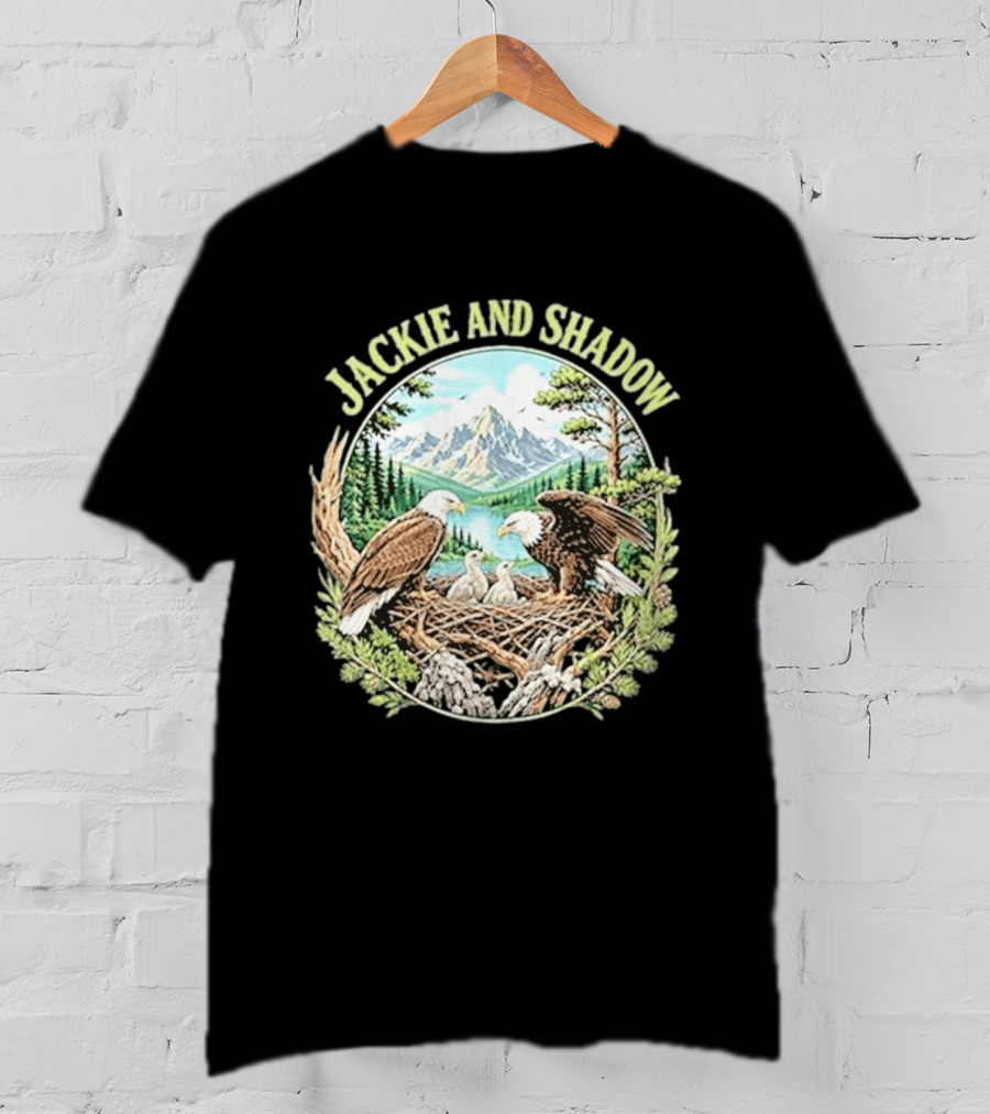 Jackie And Shadow Bald Eagle Family Mountain Nest Nature Lovers T-Shirt