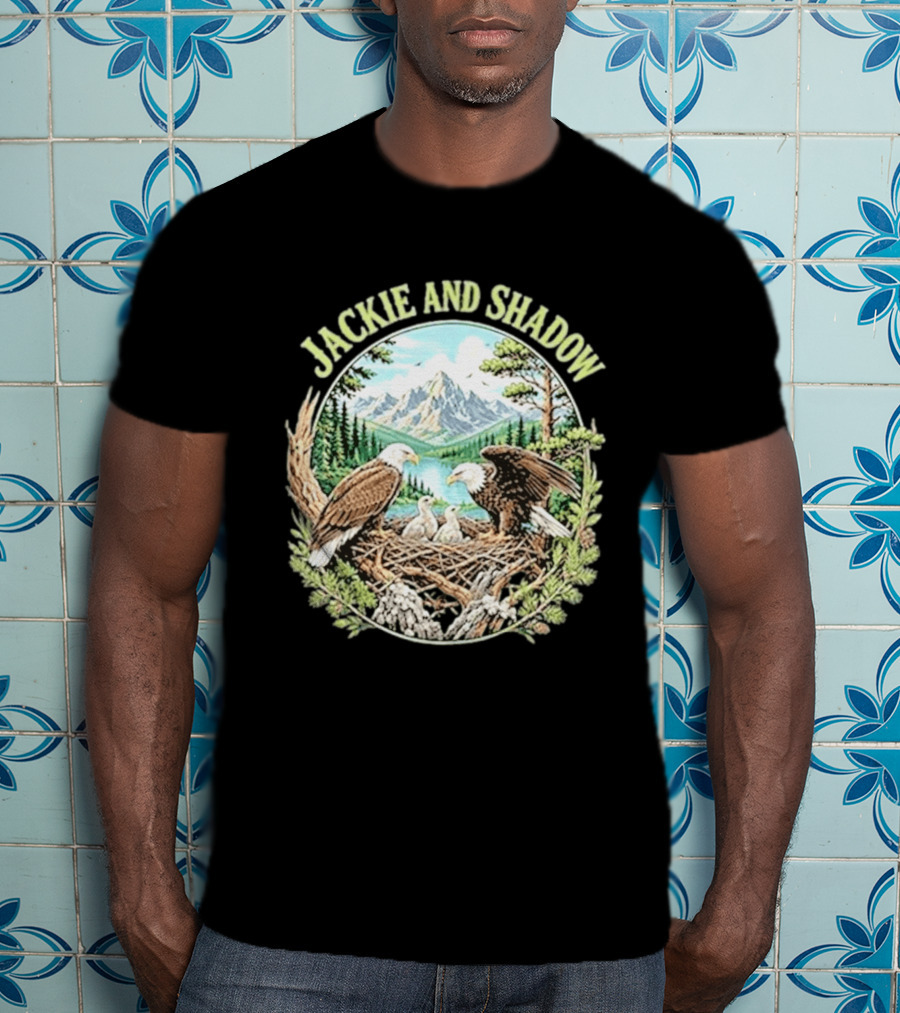 Jackie And Shadow Bald Eagle Family Mountain Nest Nature Lovers T-Shirt