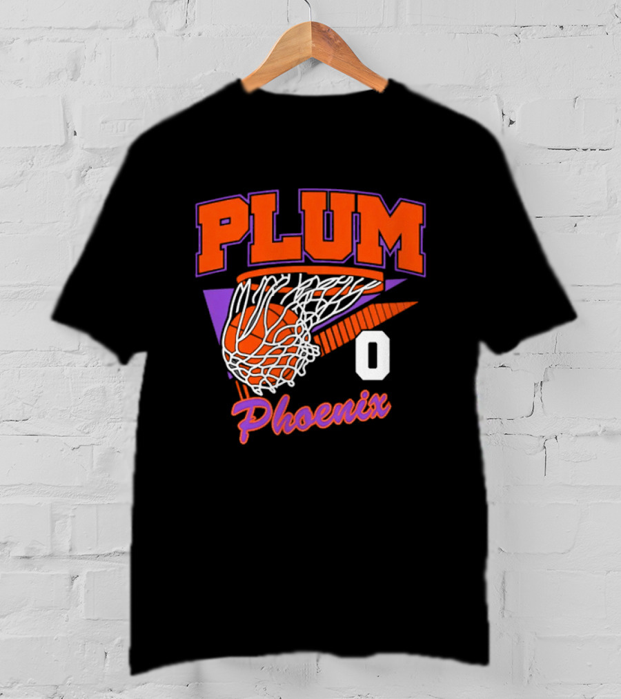 Phoenix Suns Plum Basketball Hoop Net Number 0 T-Shirt