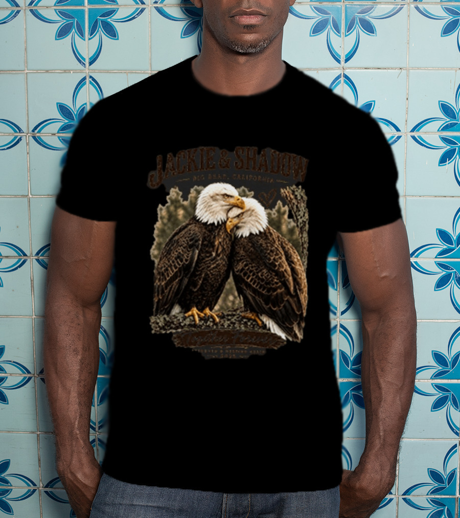 Jackie And Shadow Eagles Big Bear California Forever Duo T-Shirt