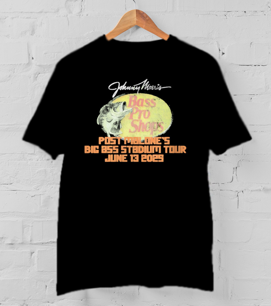 Johnny Morris Bass Pro Shops Post Malone's Big Ass Stadium Tour June 13 2025 T-Shirt