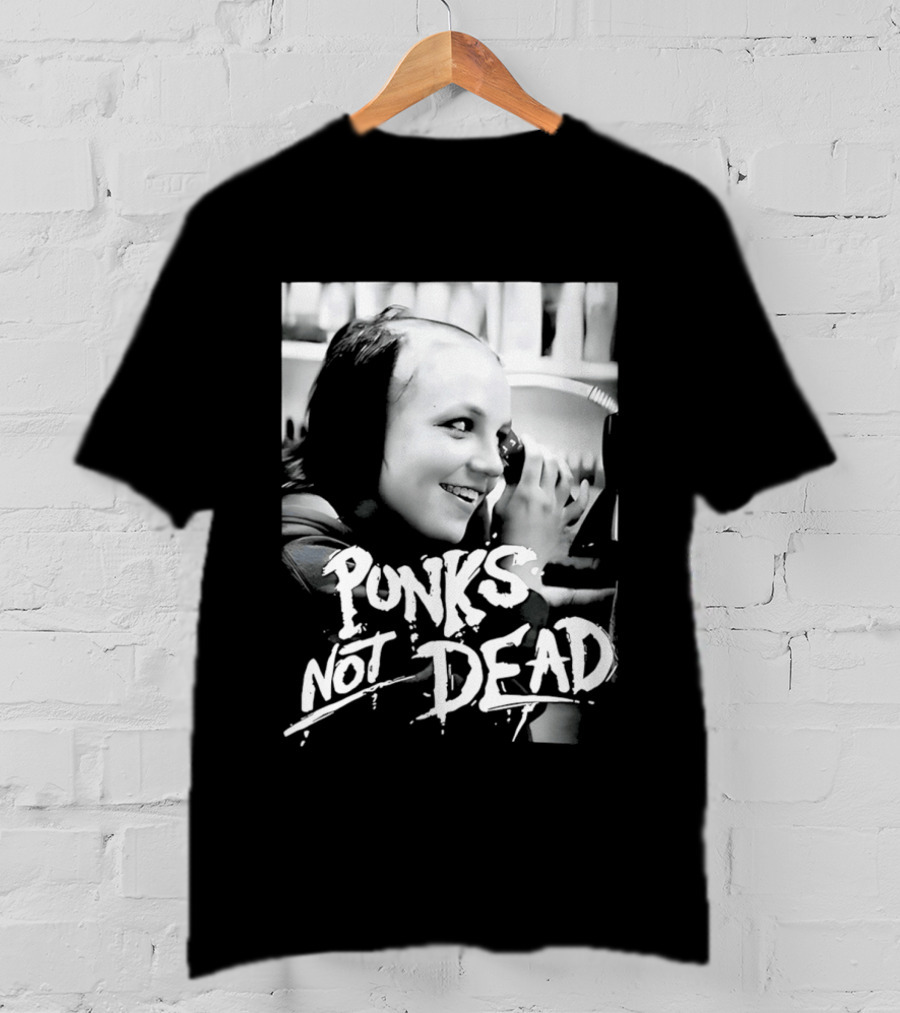 Punks Not Dead Britney Spears Iconic Shaved Look T-Shirt