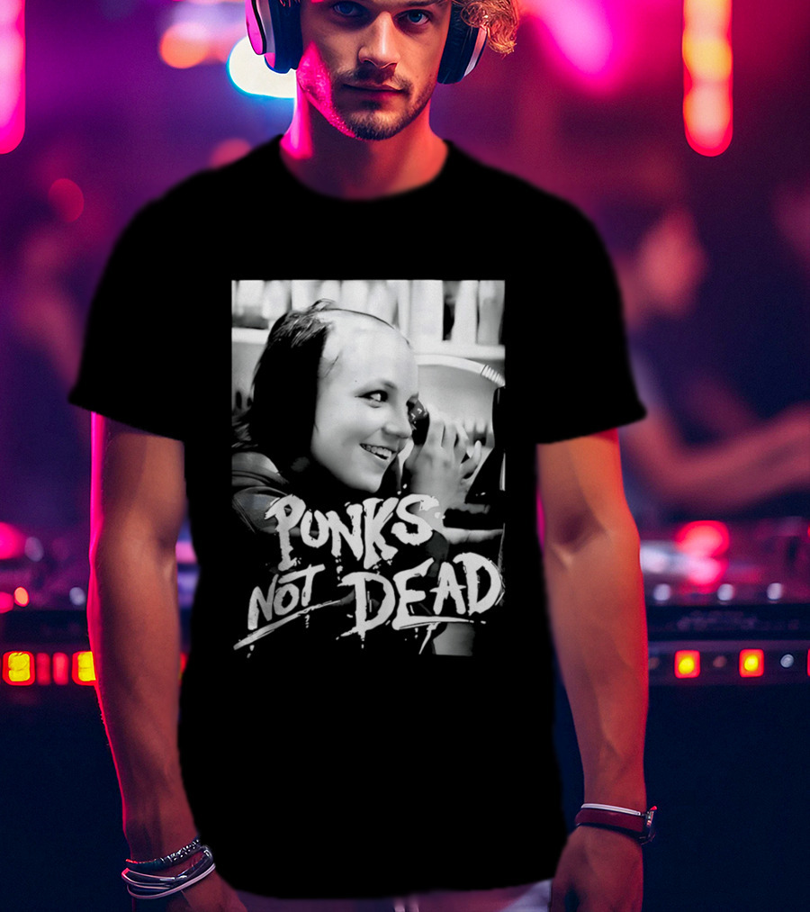 Punks Not Dead Britney Spears Iconic Shaved Look T-Shirt