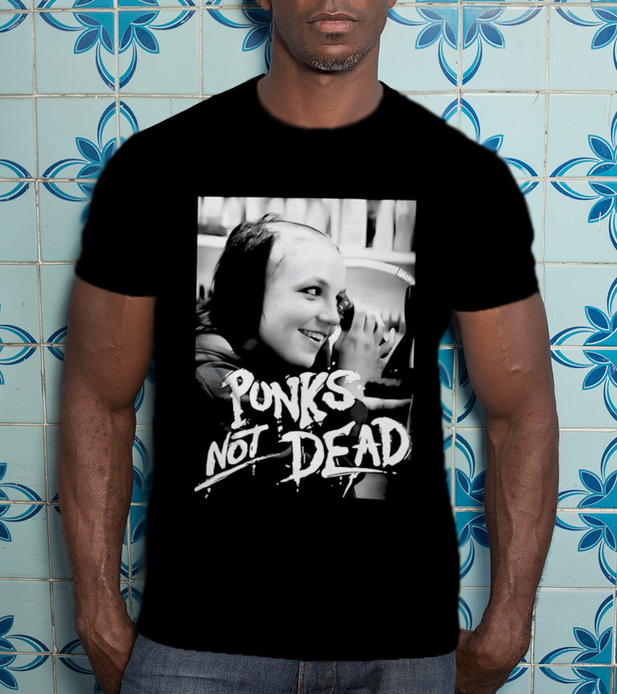 Punks Not Dead Britney Spears Iconic Shaved Look T-Shirt