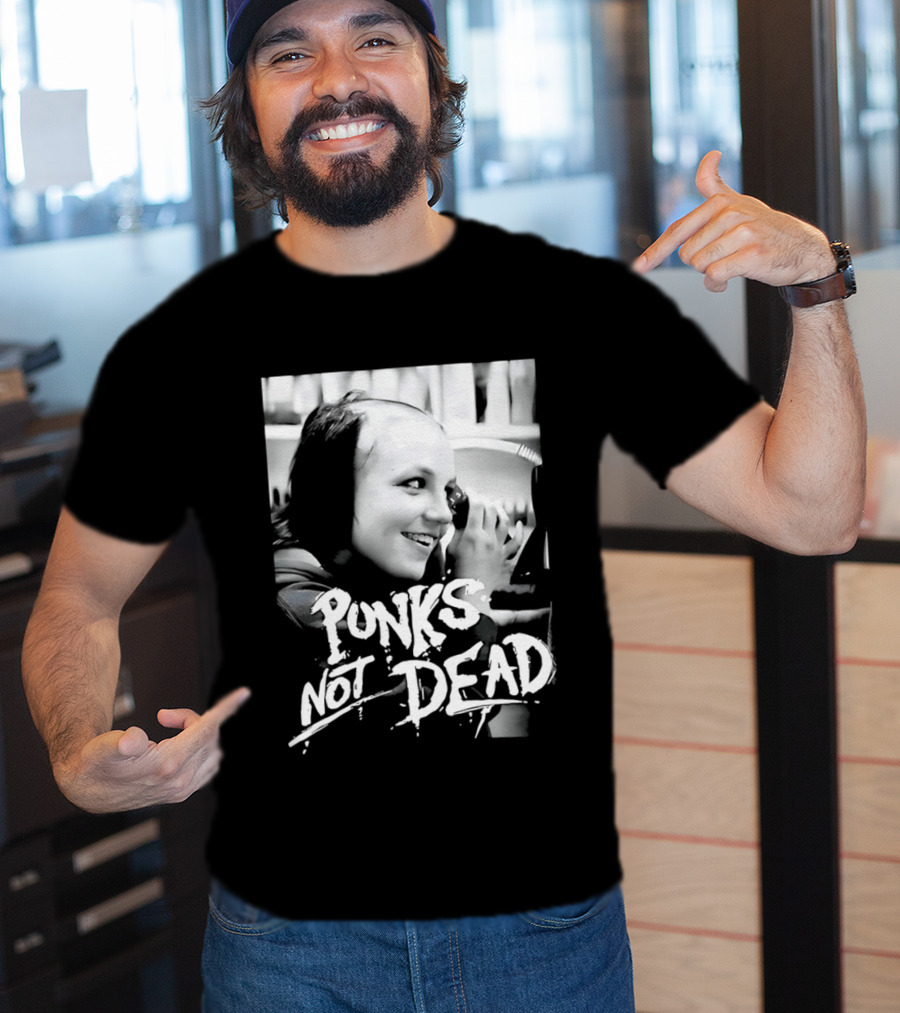 Punks Not Dead Britney Spears Iconic Shaved Look T-Shirt