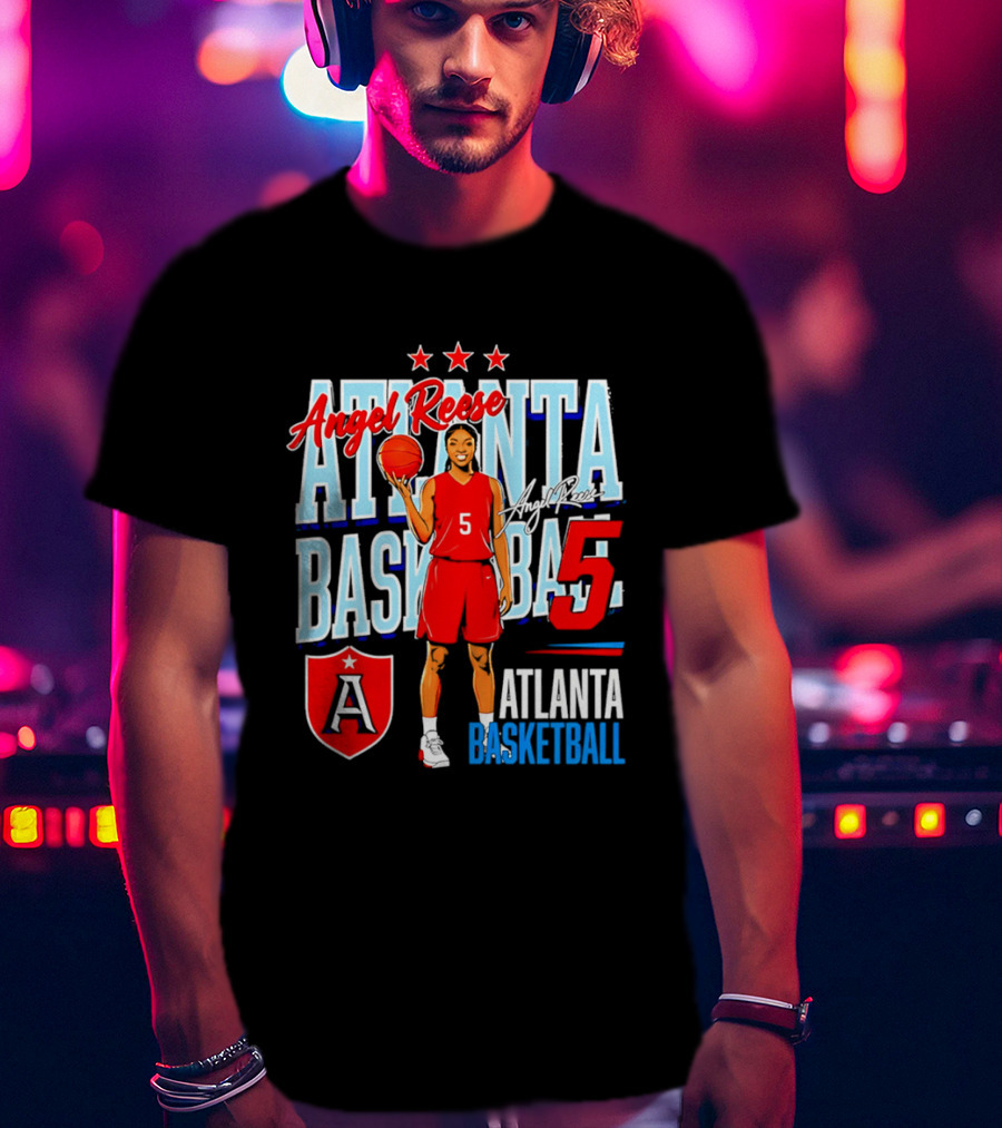Angel Reese Atlanta Basketball Number 5 T-Shirt