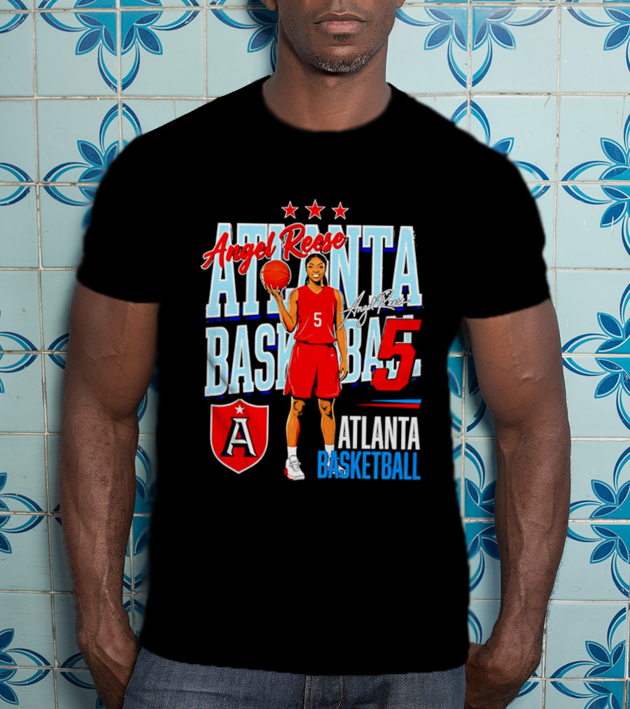 Angel Reese Atlanta Basketball Number 5 T-Shirt