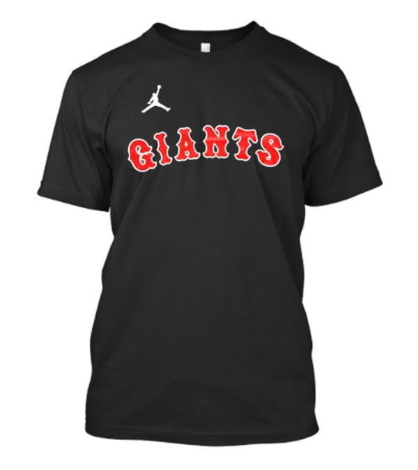 San Francisco Giants MLB Jumpman Arched Red Lettering T-Shirt