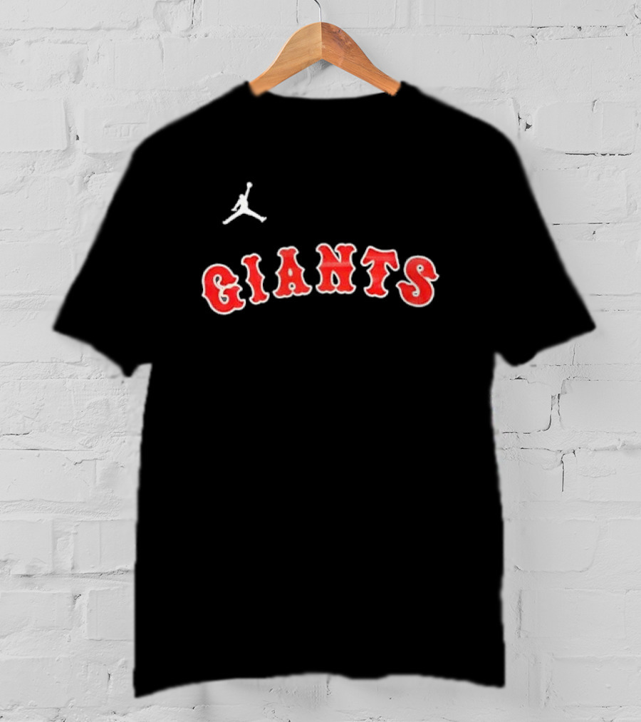 San Francisco Giants MLB Jumpman Arched Red Lettering T-Shirt