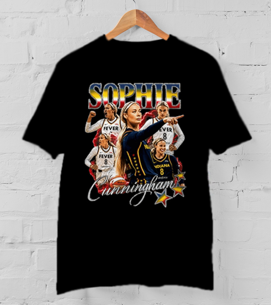Sophie Cunningham Fever Indiana Basketball Stars T-Shirt