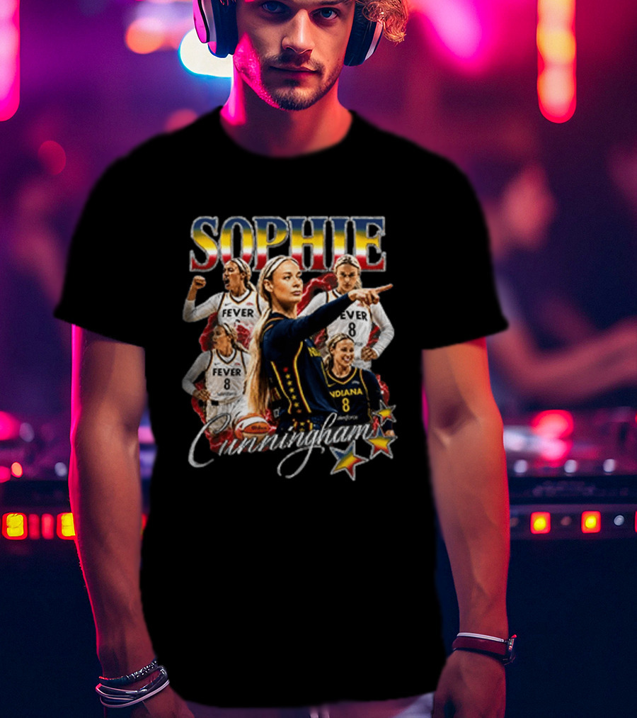 Sophie Cunningham Fever Indiana Basketball Stars T-Shirt
