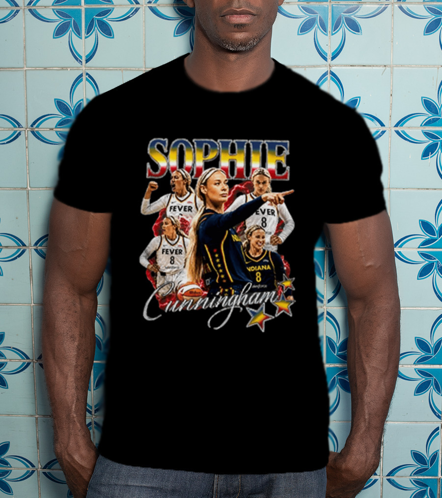 Sophie Cunningham Fever Indiana Basketball Stars T-Shirt