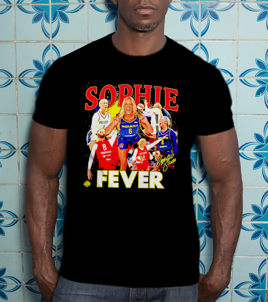 Sophie Cunningham Indiana Fever 8 Basketball Star T-Shirt