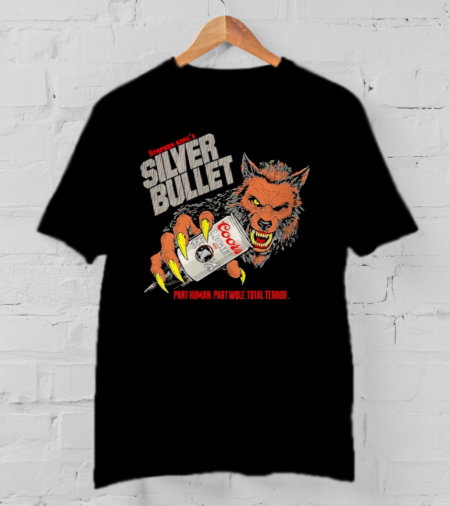Stephen King's Silver Bullet Coors Part Human Part Wolf Total Terror T-Shirt