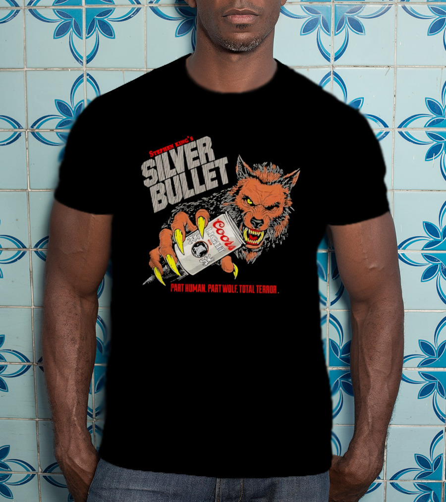 Stephen King's Silver Bullet Coors Part Human Part Wolf Total Terror T-Shirt