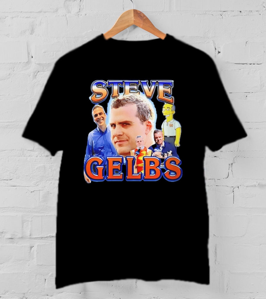 Steve Gelbs Bootleg Photo Collage Simpsonized Cartoon Hot Dog Suit T-Shirt