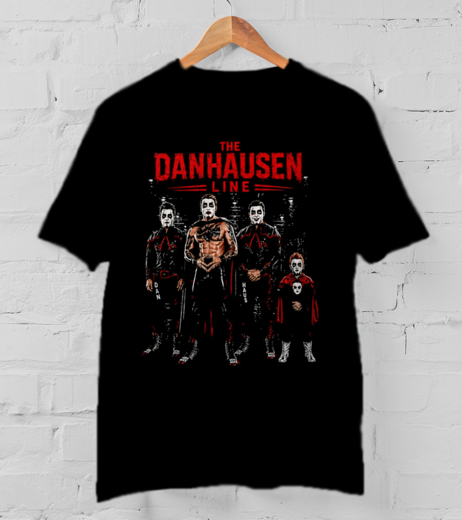 The Danhausen Line Dan Haus Wrestling Characters T-Shirt