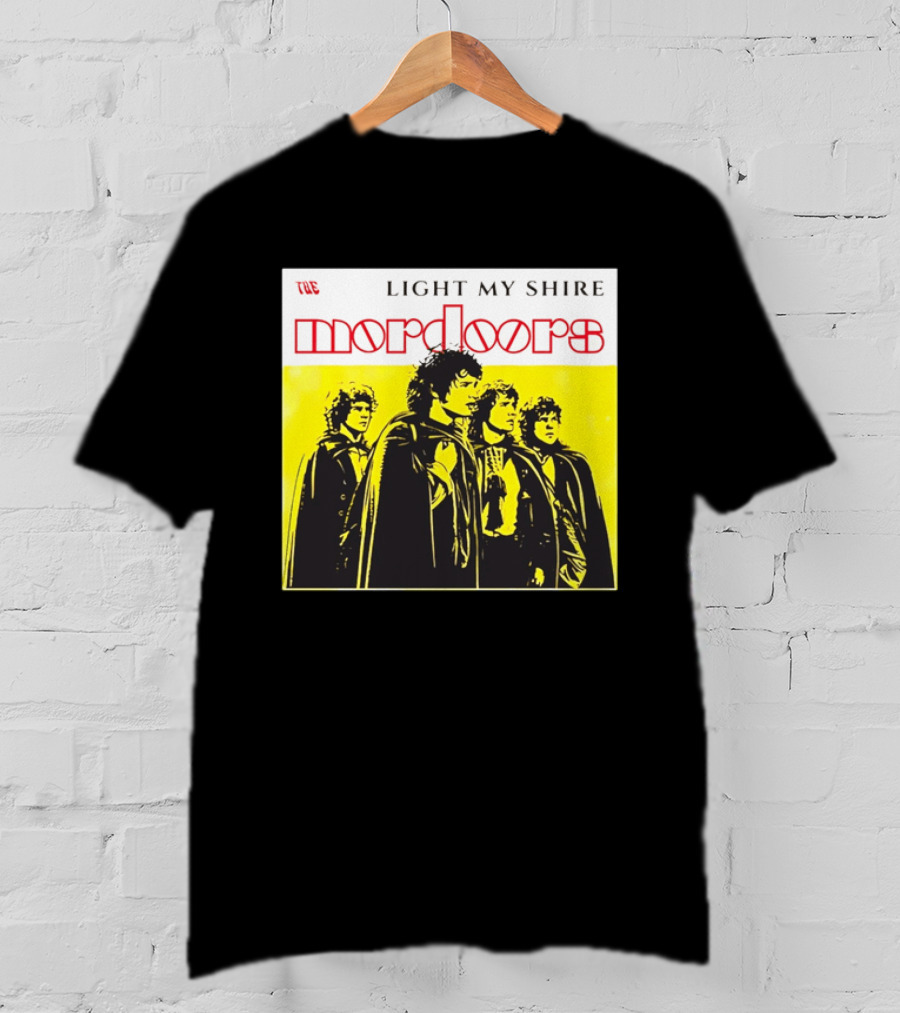 The Light My Shire Mordoors Four Hobbits Cloaks Yellow T-Shirt