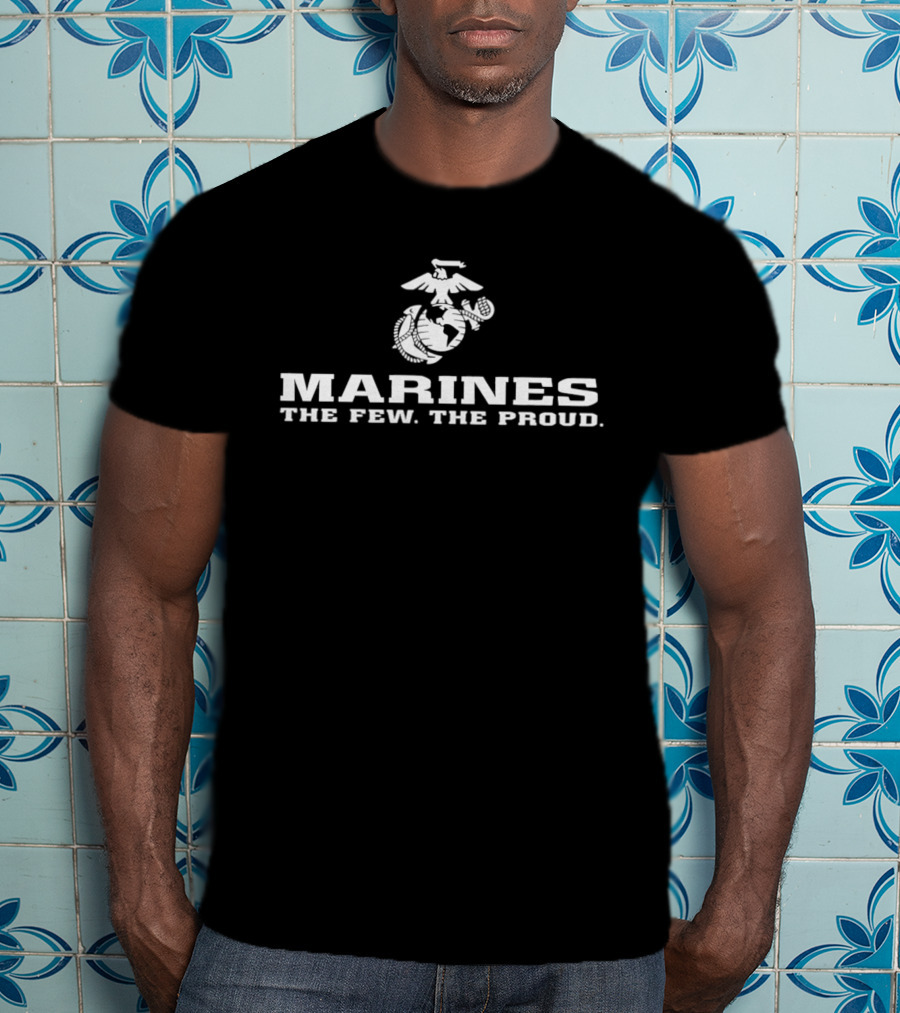 Marines The Few The Proud Eagle Globe Anchor T-Shirt