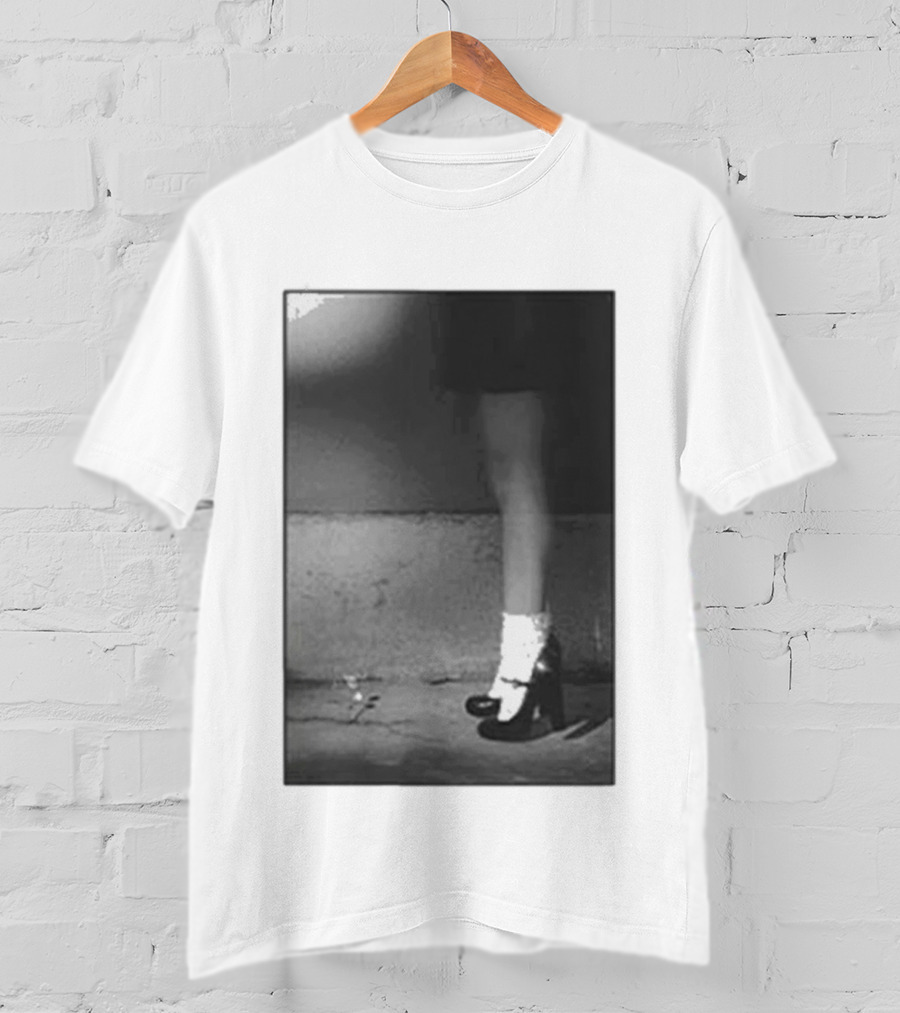 Ariana Grande Petal In The Pavement Vintage Aesthetic Monochrome T-Shirt